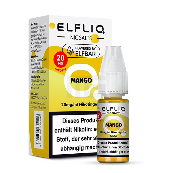Elfbar - ElfLiq - 20ml - Mango | Nikotinsalz-Stärke : 20mg