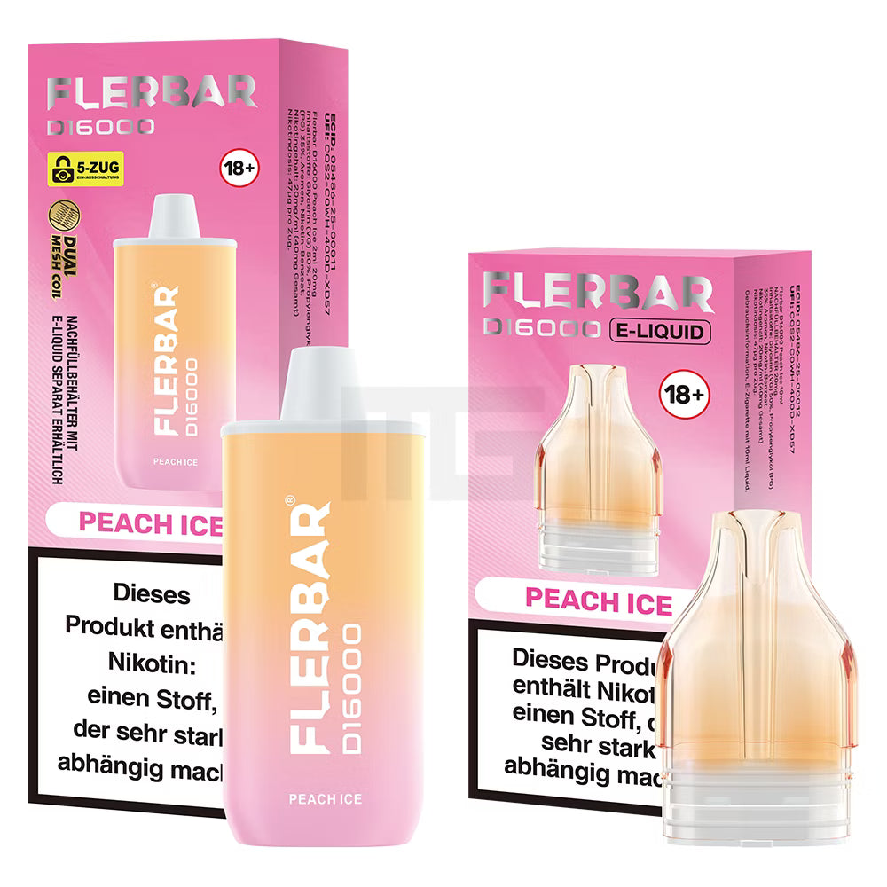 Flerbar D16000 Peach Ice