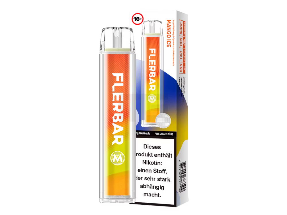 Flerbar Vape 600 - Mango Ice - Einweg E-Zigarette