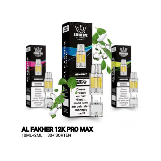Al Fakher 12K PRO MAX Pods - Alle Sorten