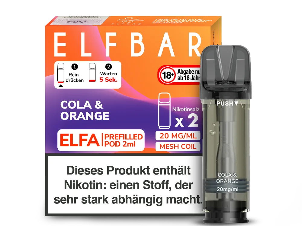 ELFBAR ELFA 20mg Nikotin 2er Pack - Alle Sorten