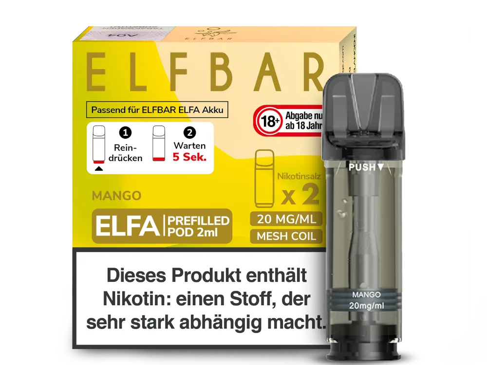 ELFBAR ELFA 20mg Nikotin 2er Pack - Alle Sorten