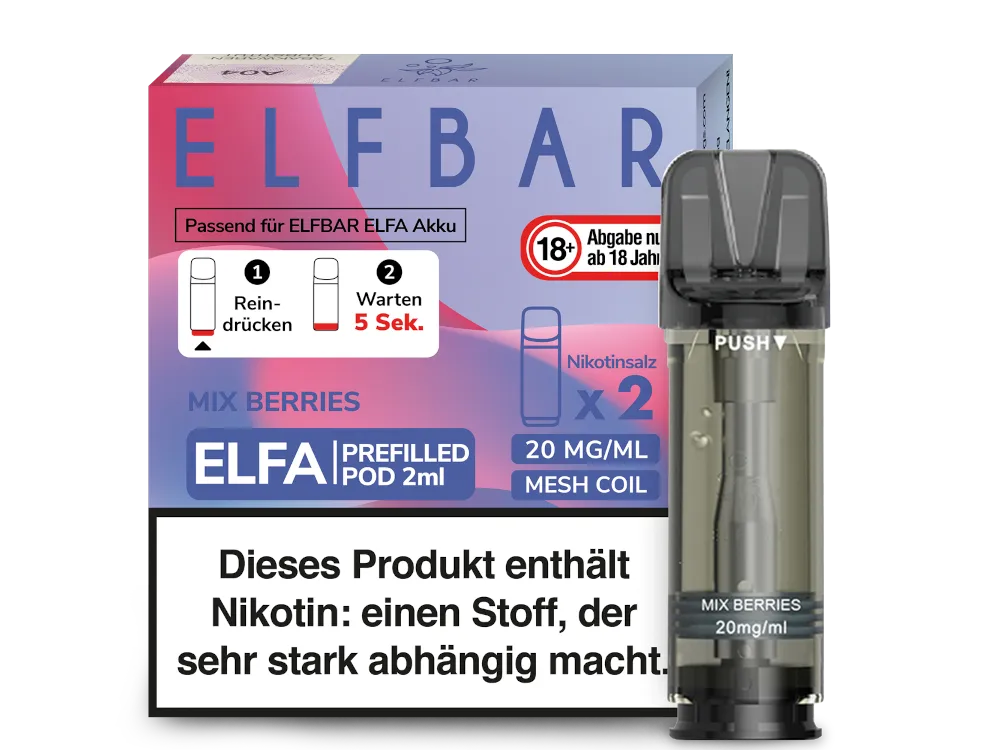 ELFBAR ELFA 20mg Nikotin 2er Pack - Alle Sorten