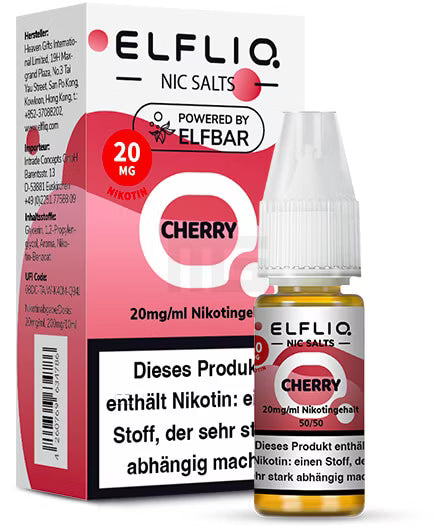 Elfbar - ElfLiq - 10ml - Cherry | Nikotinsalz-Stärke : 20mg