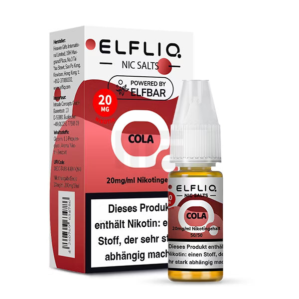 Elfbar - ElfLiq - 10ml - Cola | Nikotinsalz-Stärke : 20mg