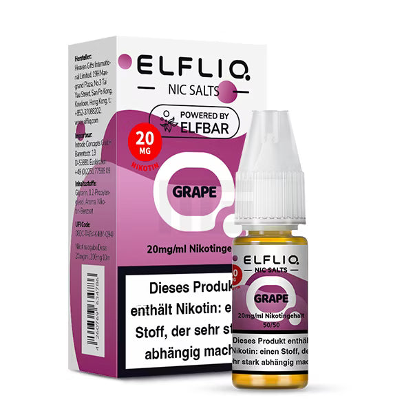 Elfbar - ElfLiq - 10ml - Grape | Nikotinsalz-Stärke : 20mg